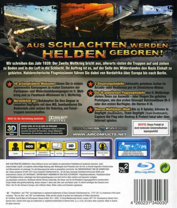 Air Conflicts - Secret Wars — box-2D-back (DE)