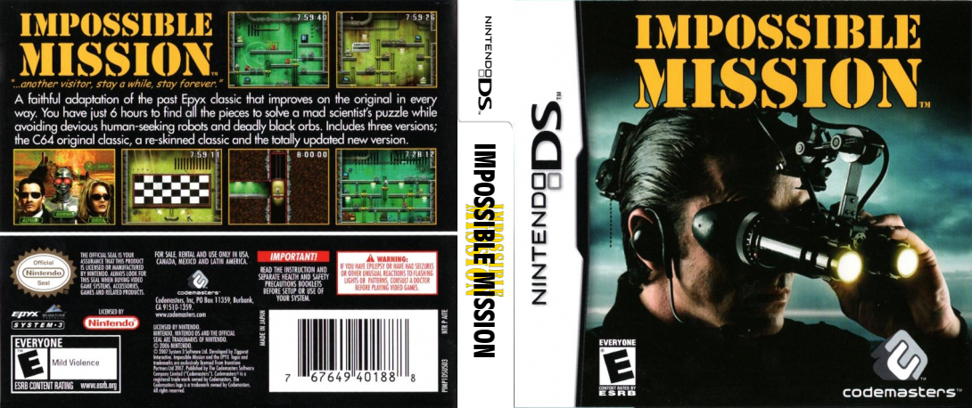 Impossible Mission — box-texture (US)
