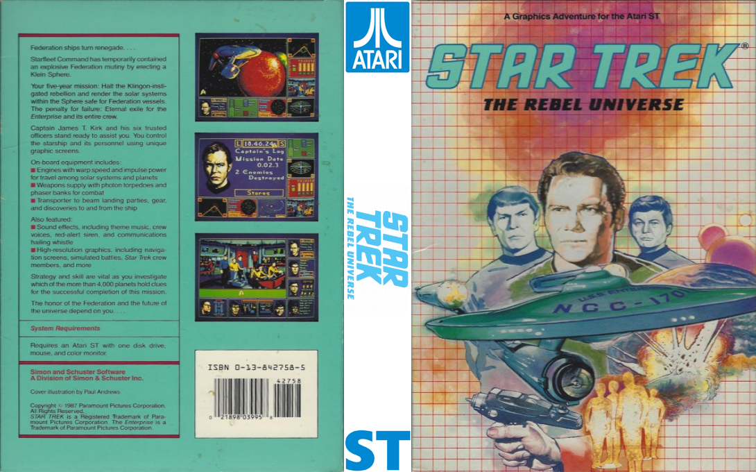 Star Trek - The Rebel Universe — box-texture (US)
