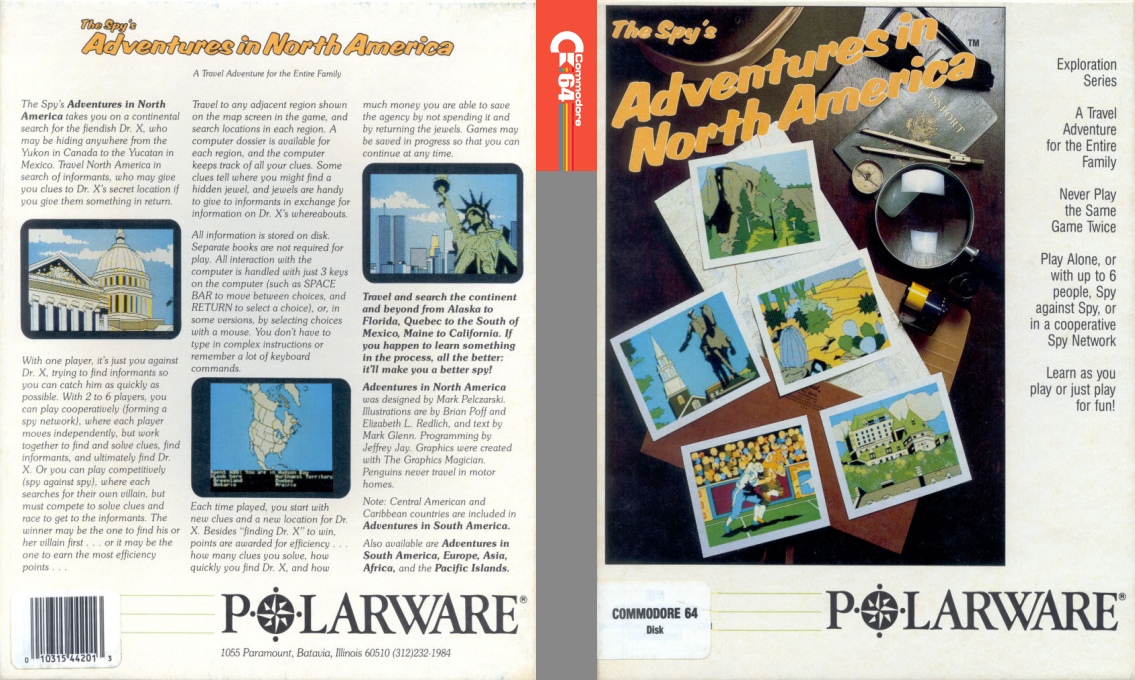 The Spy's Adventures in North America — box-texture (US)