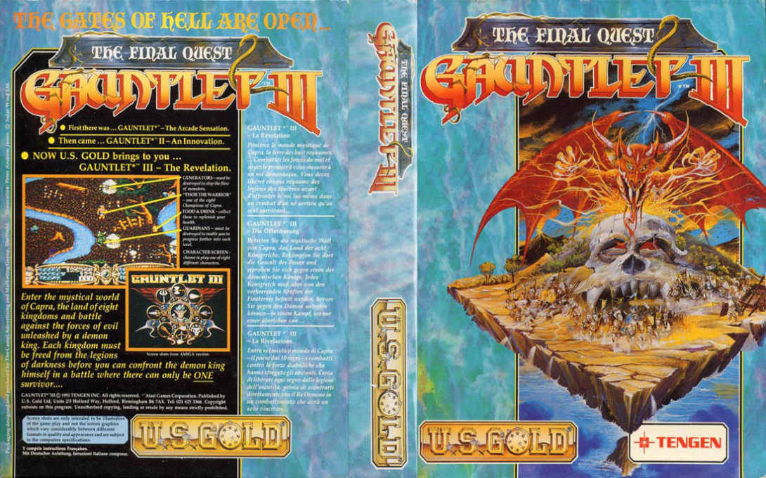 Gauntlet 3 - The Final Quest — box-texture (EU)