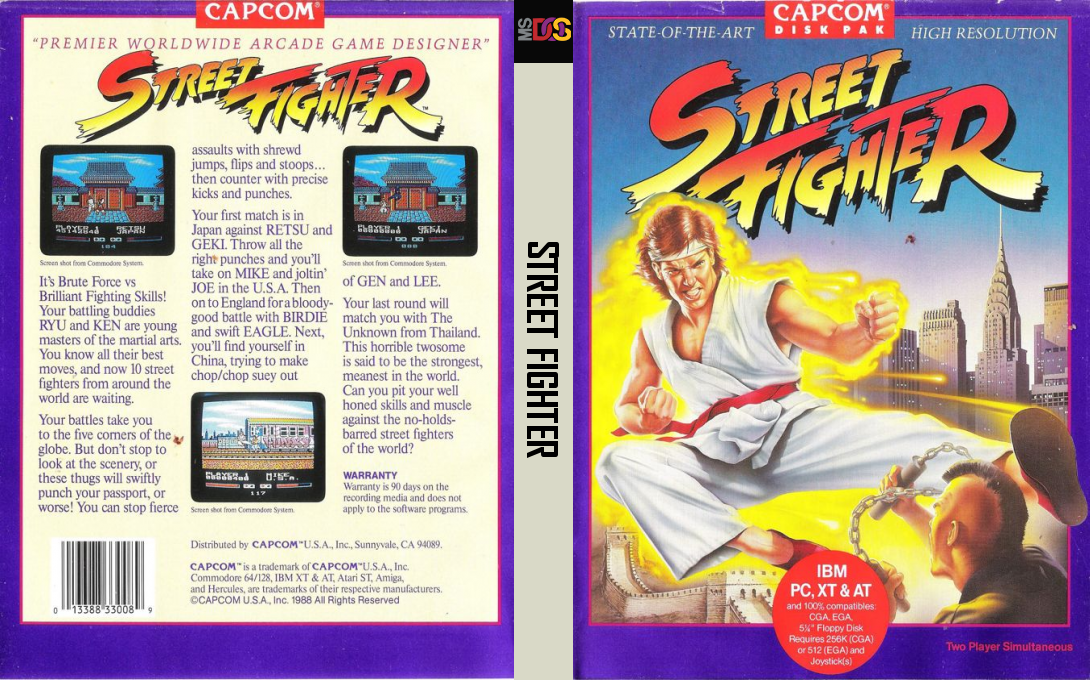 Street Fighter — box-texture (US)