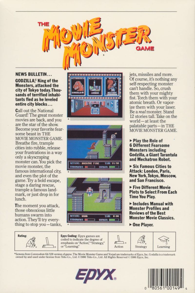 The Movie Monster Game — box-2D-back (US)