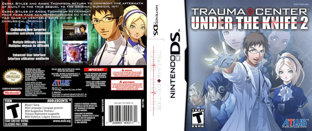 Trauma Center - Under the Knife 2 — box-texture (US)