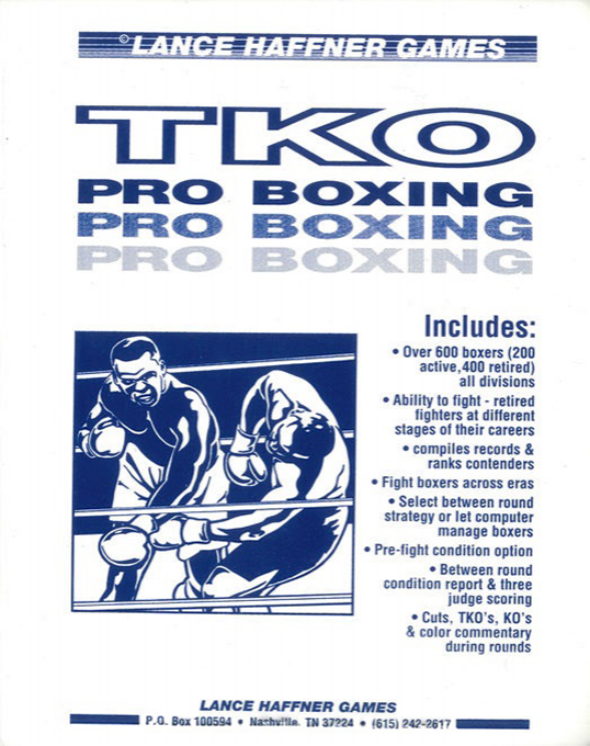 TKO Professional Boxing box art