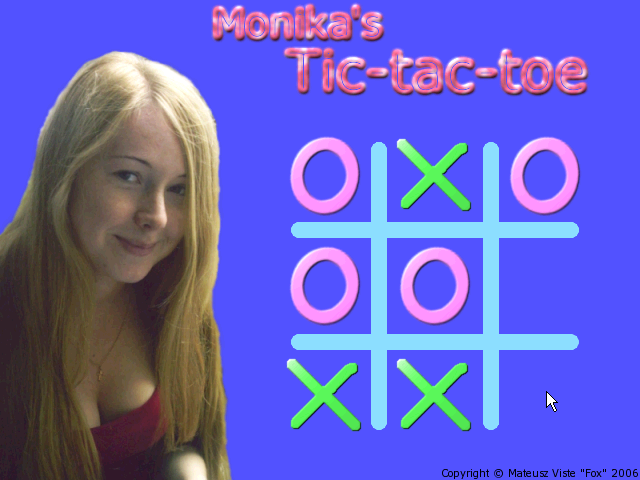 Monika's Tic Tac Toe — ss (WOR)
