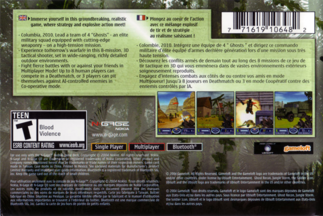 Tom Clancy's Ghost Recon: Jungle Storm — box-2D-back (US)