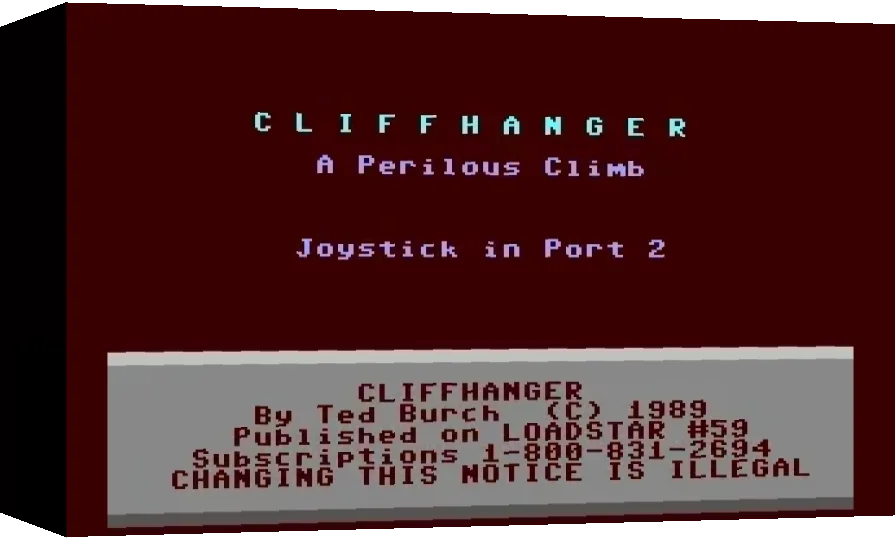 Cliffhanger : A Perilous Climb — box-3D (WOR)