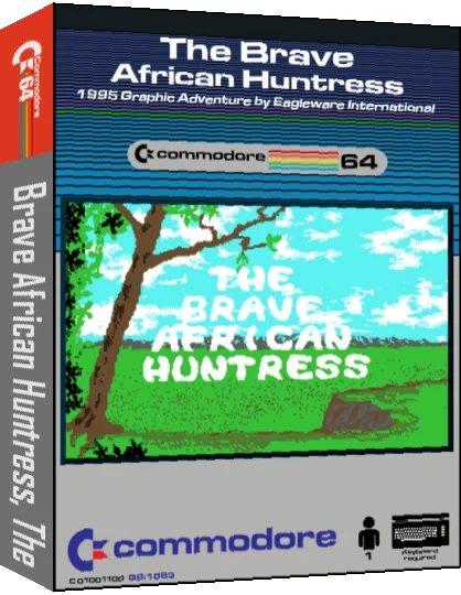 The Brave African Huntress — box-3D (CUS)