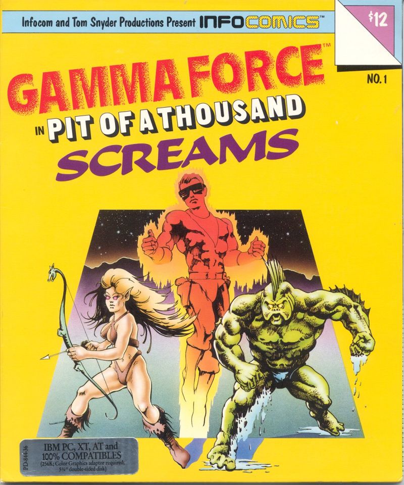 Gamma Force in Pit of a Thousand Screams box art
