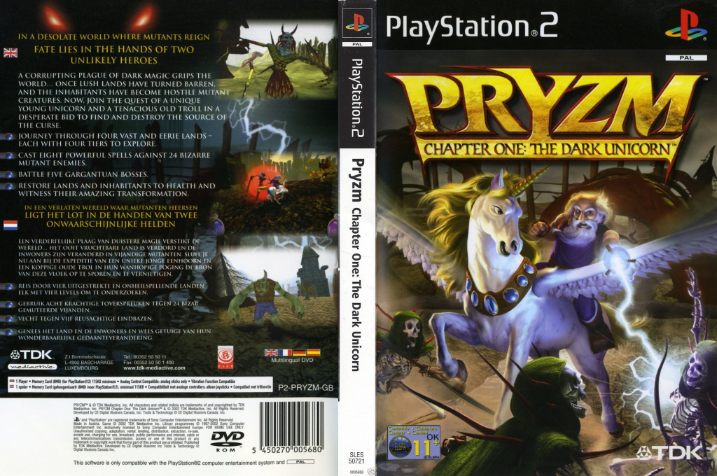Pryzm Chapter One - The Dark Unicorn — box-texture (EU)