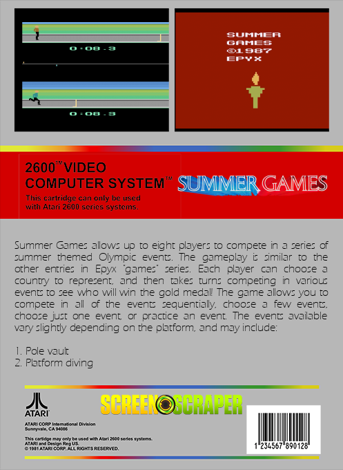 Summer Games — box-2D-back (SS)