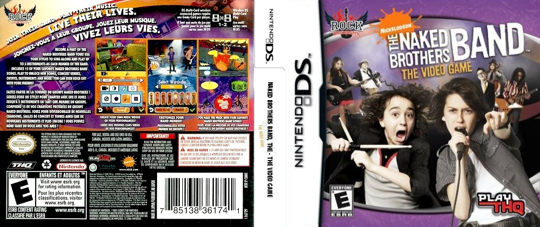 Naked Brothers Band, The - The Video Game — box-texture (US)