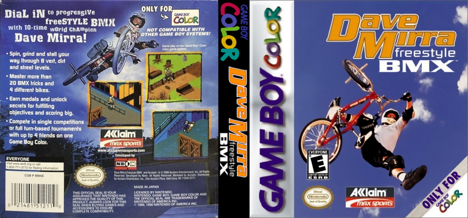 Dave Mirra Freestyle BMX — box-texture (US)