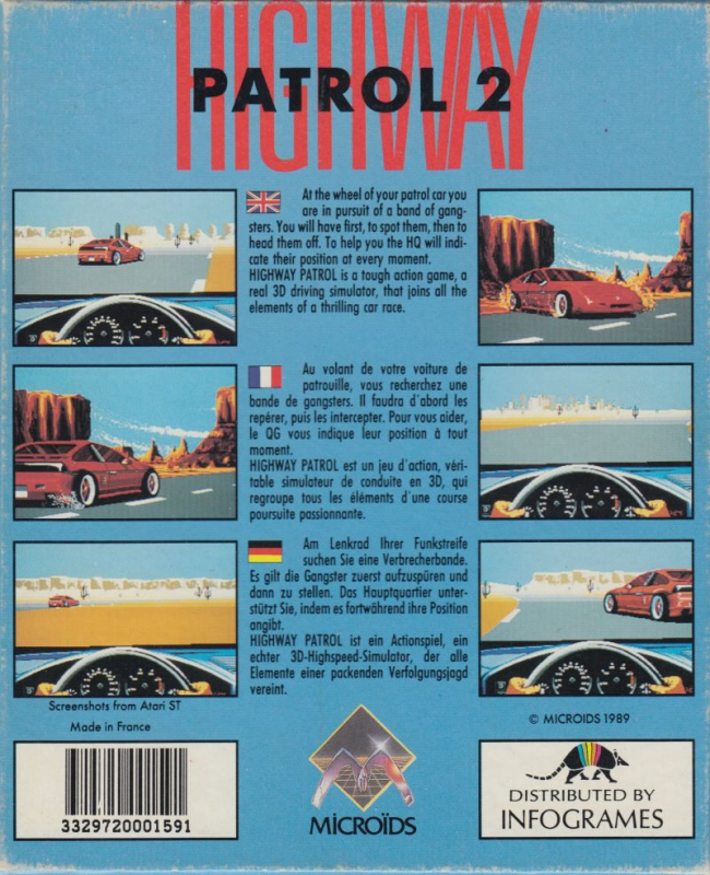 Highway Patrol 2 — box-2D-back (EU)