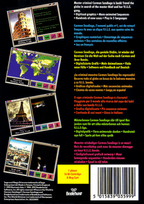 Where in the World is Carmen Sandiego? — box-2D-back (EU)