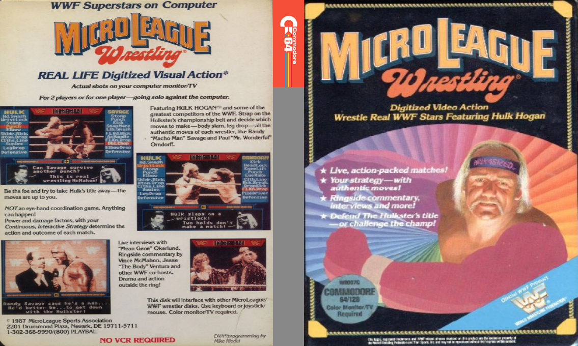 MicroLeague Wrestling — box-texture (US)