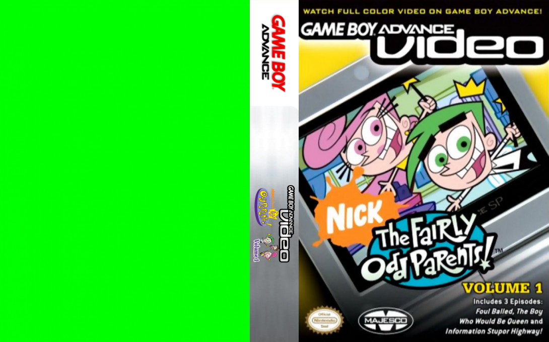 Game Boy Advance Video - The Fairly Oddparents! - Volume 1 — box-texture (CUS)