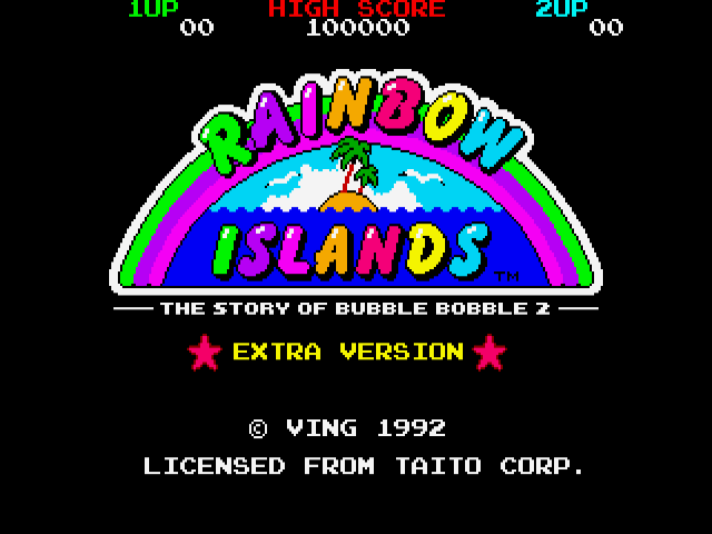 Rainbow Islands - The Story of Bubble Bobble 2 - Extra Version — sstitle (JP)