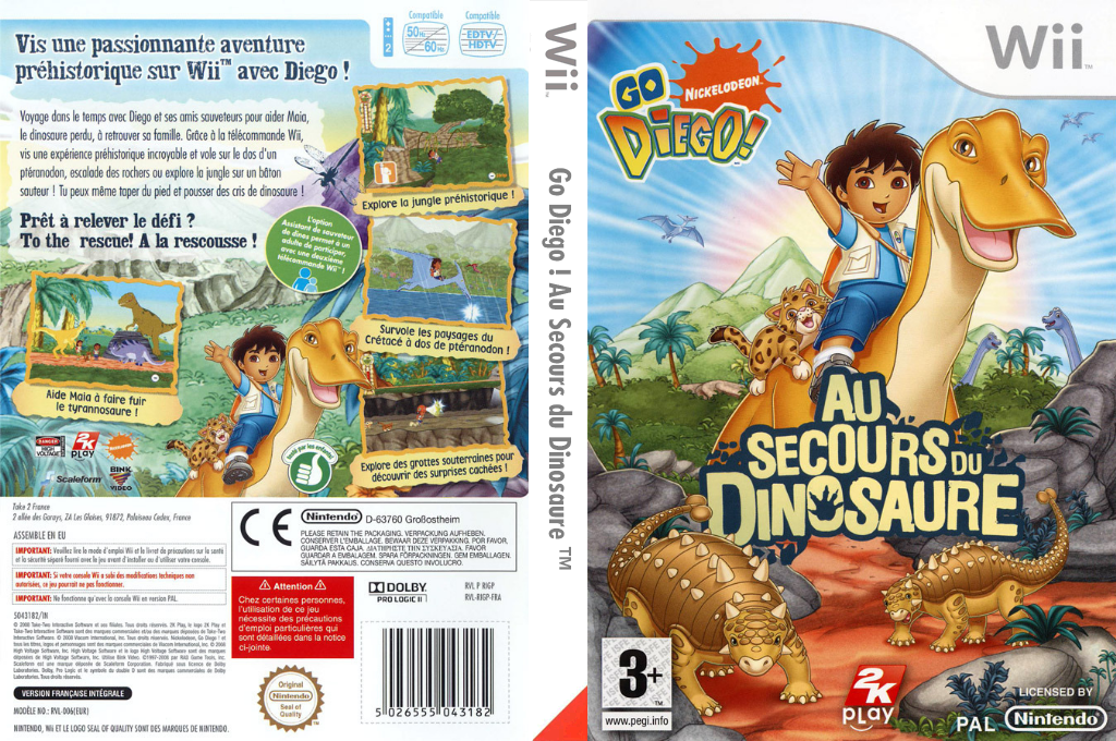 Nickelodeon Go Diego Go! Great Dinosaur Rescue — box-texture (FR)