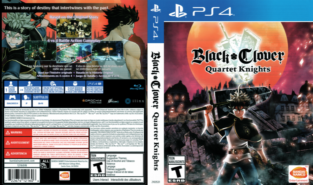 Black Clover - Quartet Knights — box-texture (US)
