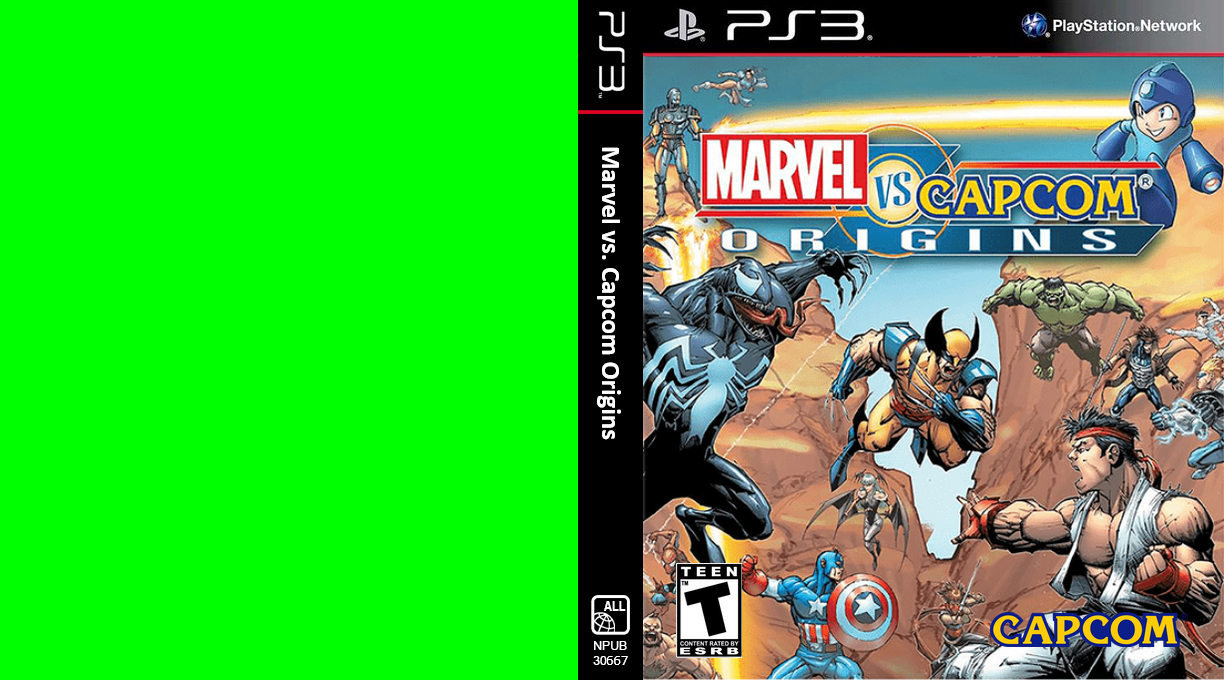 Marvel vs. Capcom - Origins — box-texture (US)