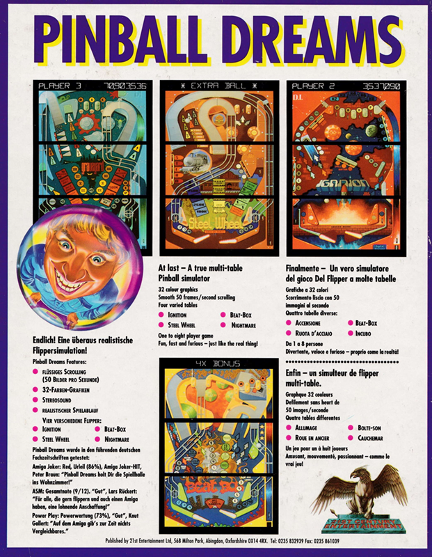 Pinball Dreams — box-2D-back (EU)