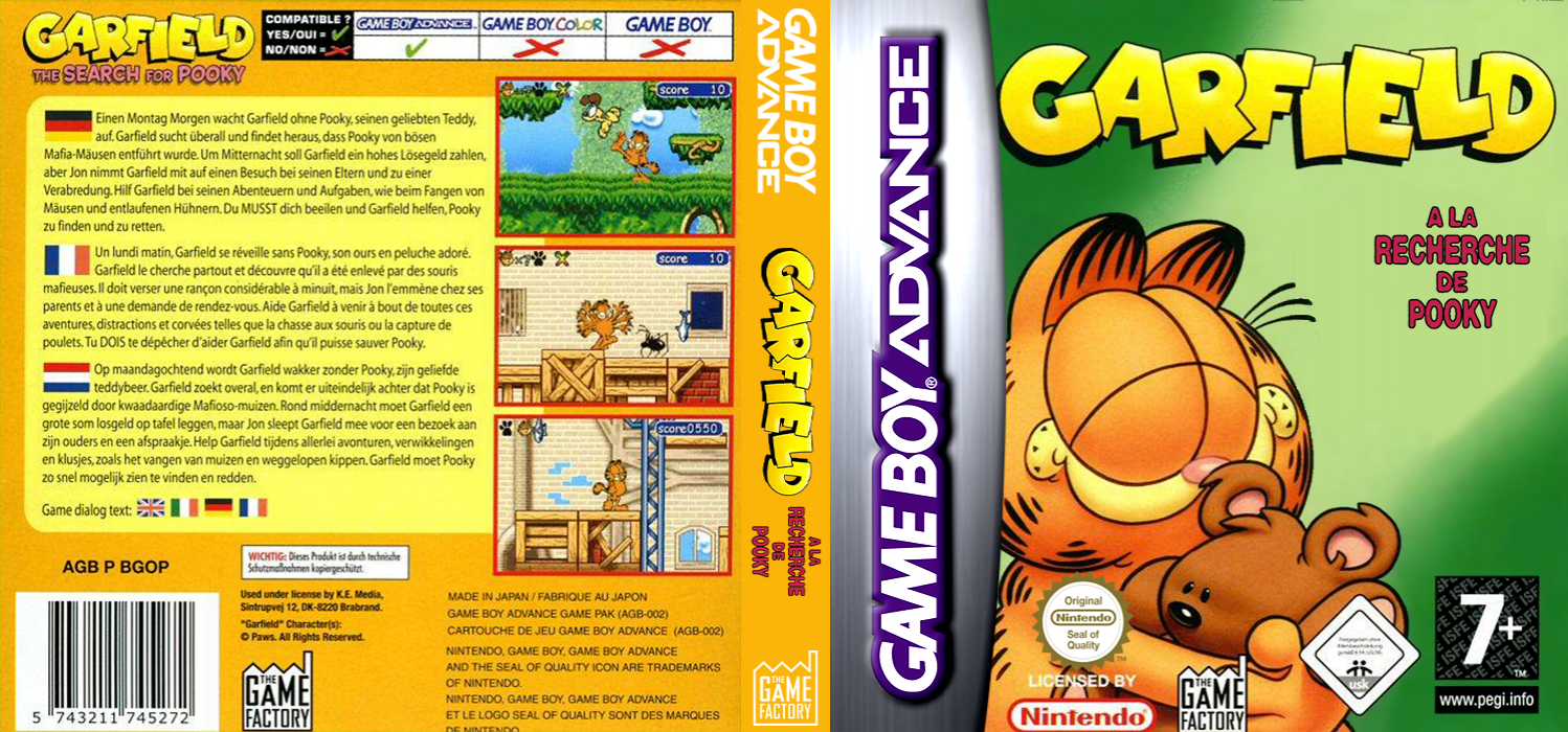 Garfield - The Search for Pooky — box-texture (EU)
