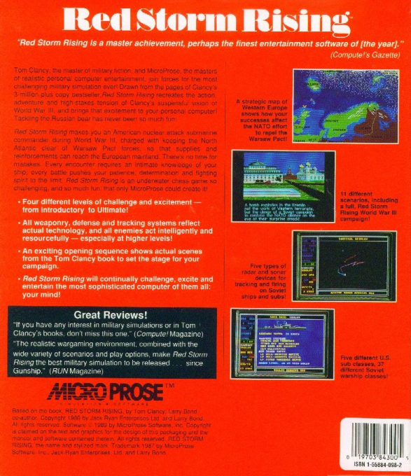 Red Storm Rising — box-2D-back (US)