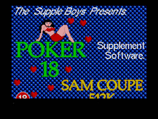 Poker 18 Samcoupe 512k — sstitle (WOR)