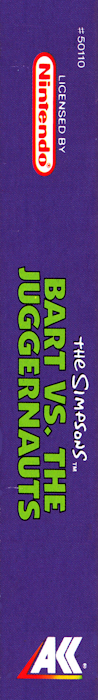 The Simpsons : Bart vs. the Juggernauts — box-2D-side (EU)
