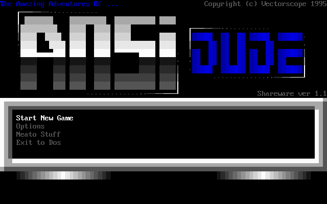 Amazing Adventures Of Ansi Dude, The box art