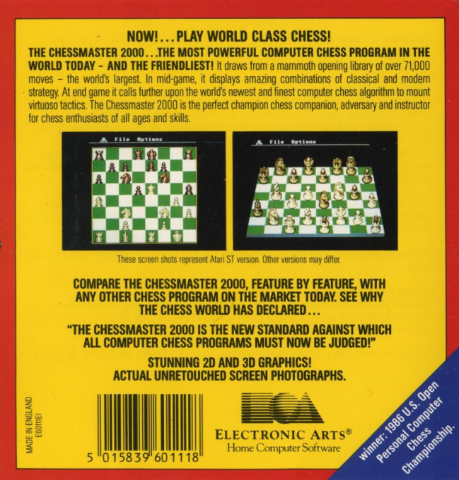 Chessmaster 2000, The — box-2D-back (EU)
