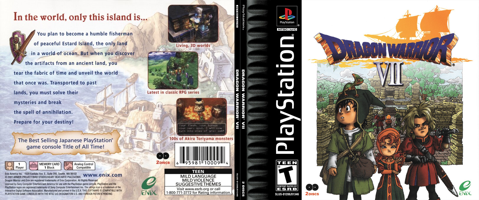 Dragon Warrior VII — box-texture (US)
