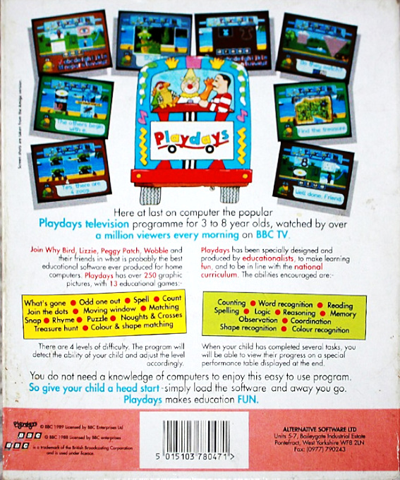 Playdays — box-2D-back (EU)