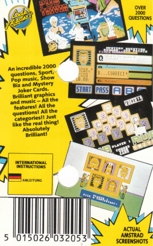 Pub Trivia Simulator — box-2D-back (EU)