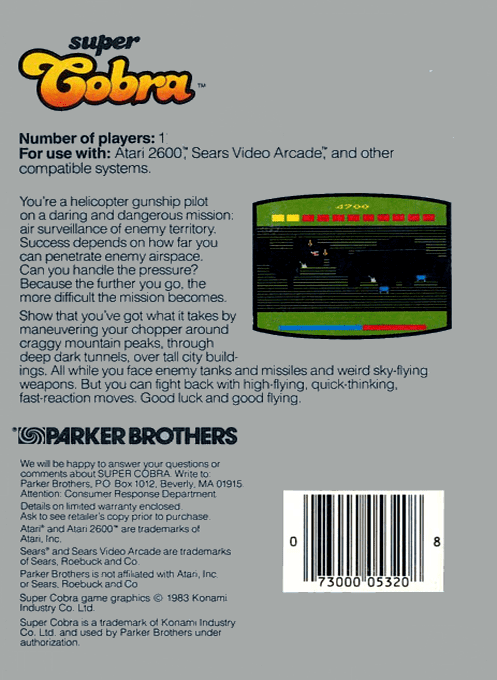 Super Cobra — box-2D-back (US)