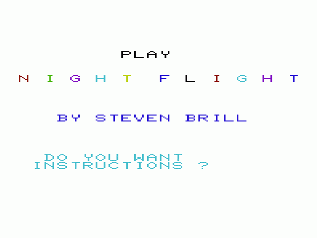 Night Flight — sstitle (WOR)