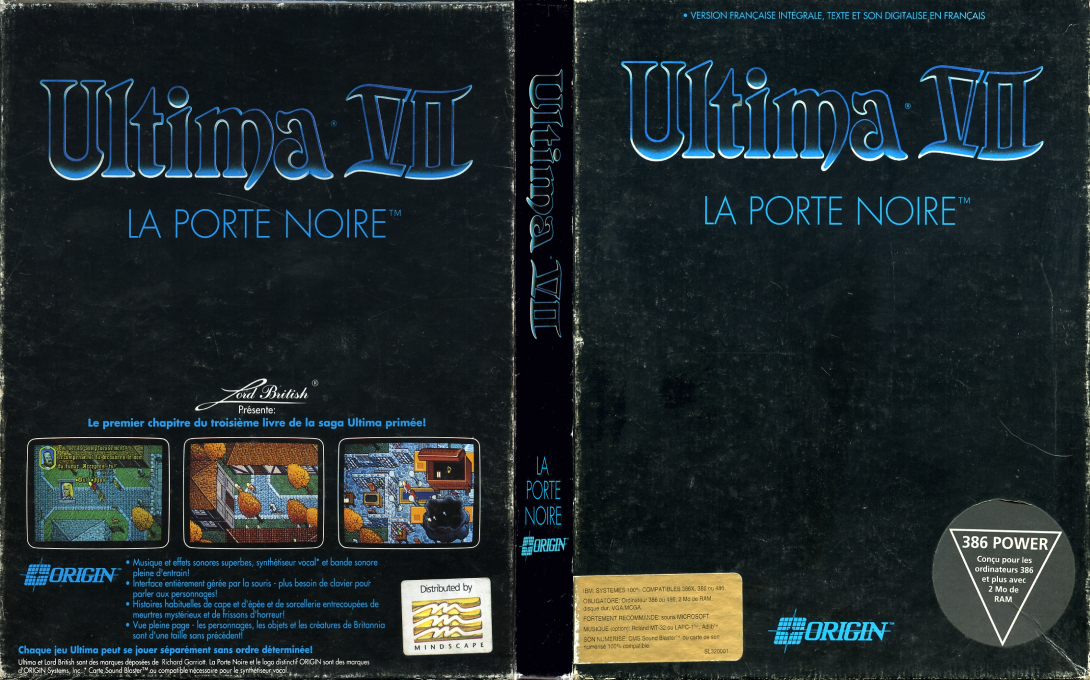 Ultima 7 - The Black Gate — box-texture (FR)