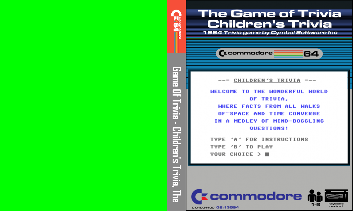 The Game of Trivia : Children's Trivia — box-texture (CUS)