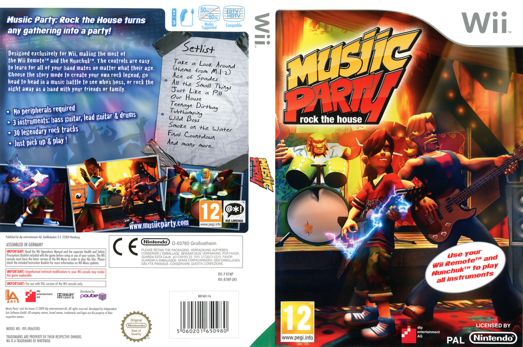 Musiic Party - Rock The House — box-texture (UK)