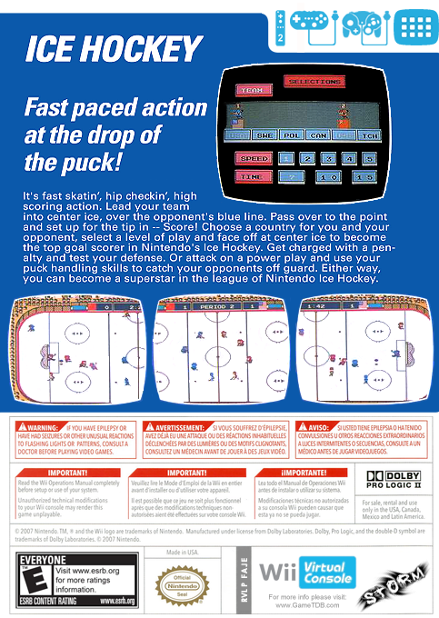 Ice Hockey — box-2D-back (US)