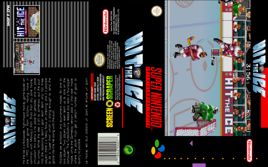 Hit The Ice - The Video Hockey League — box-texture (SS)
