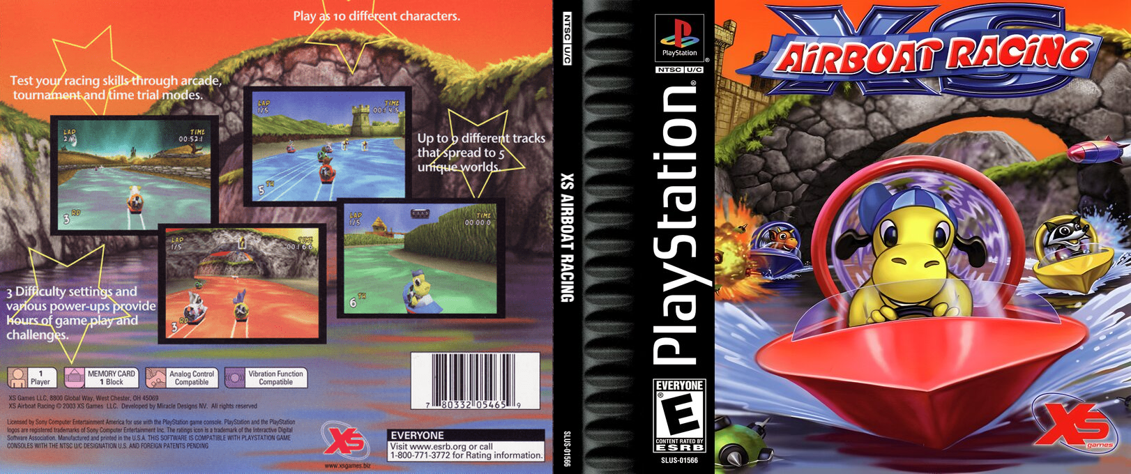 Xs Airboat Racing — box-texture (US)