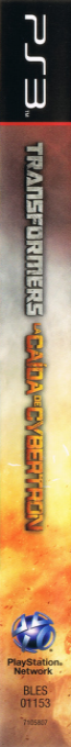 Transformers - Fall of Cybertron — box-2D-side (SP)