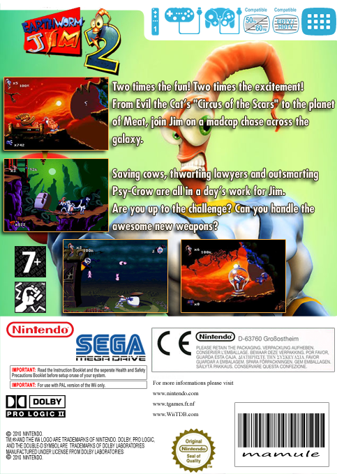 Earthworm Jim 2 — box-2D-back (EU)
