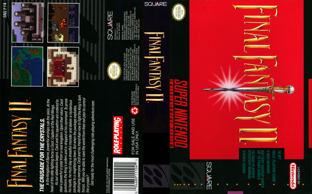 Final Fantasy 2 — box-texture (US)