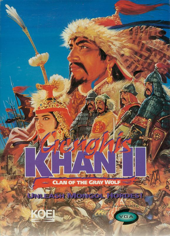 Genghis Khan 2 - Clan of the Grey Wolf box art