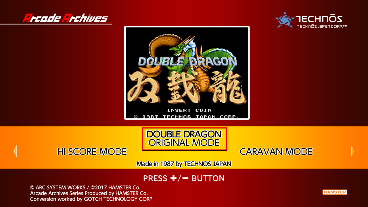Arcade Archives Double Dragon — sstitle (WOR)