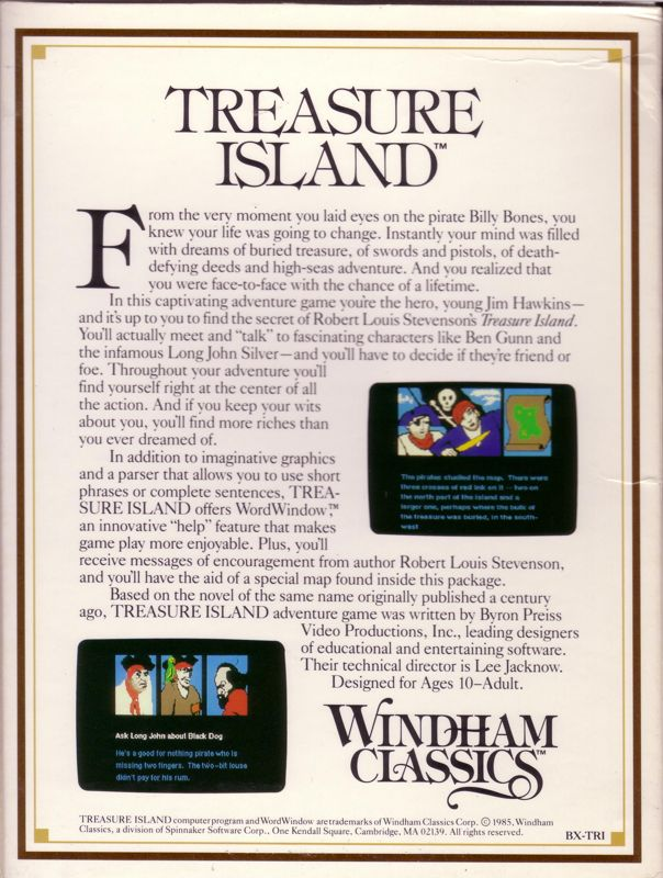 Treasure Island — box-2D-back (US)